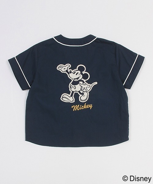 petit main（プティマイン）の「【Disney】ベースボールシャツ（シャツ/ブラウス・キッズ・ネイビー/オフホワイト・80ｃｍ/90cm/100cm/110cm/120cm/130cm）」の16枚目の写真