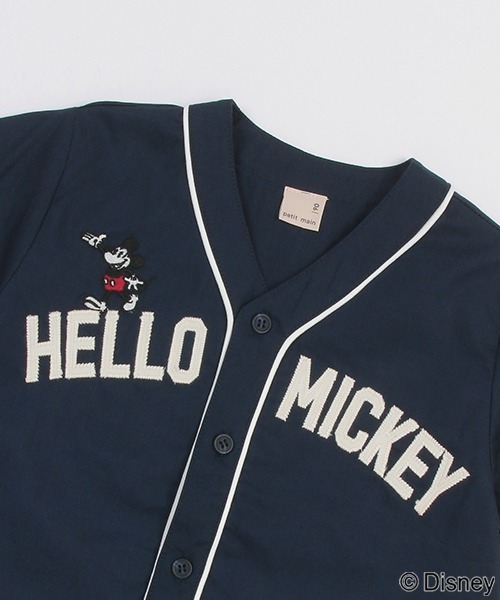 petit main（プティマイン）の「【Disney】ベースボールシャツ（シャツ/ブラウス・キッズ・ネイビー/オフホワイト・80ｃｍ/90cm/100cm/110cm/120cm/130cm）」の15枚目の写真