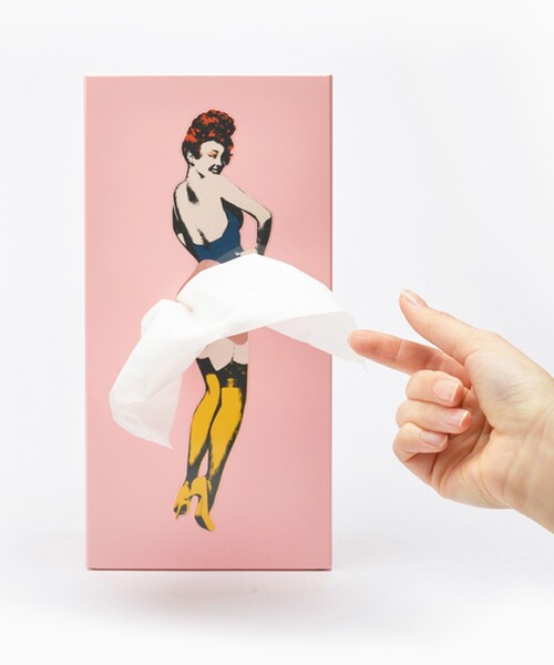 SPEXTRUM / Tissue UP Girl ティッシュ ケース（インテリア雑貨