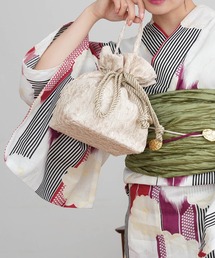 utatane | 巾着バッグ レース 日本製(和装小物)