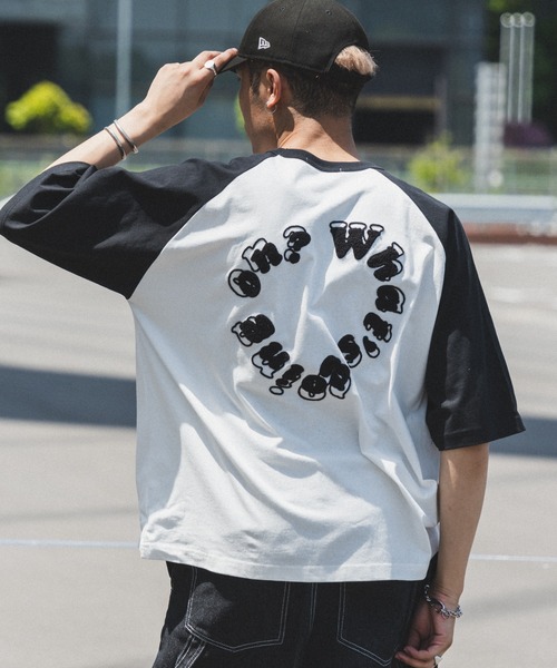 kutir（クティール）の「サガラサークルロゴラグランT（Tシャツ/カットソー・メンズ・ブラック/レッド系/ネイビー系/ホワイト/ブラック系・MEDIUM/LARGE）」の21枚目の写真