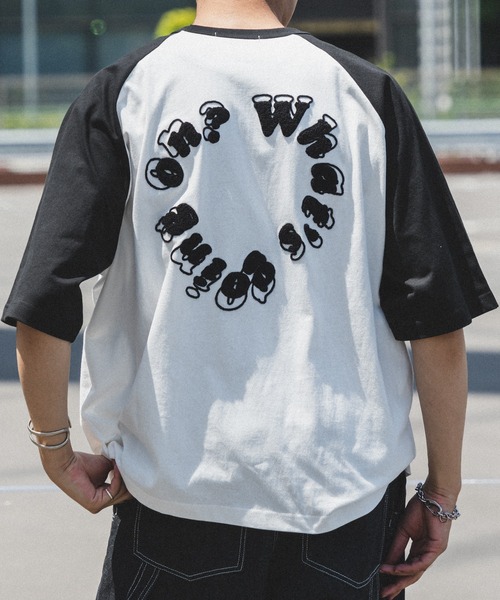 kutir（クティール）の「サガラサークルロゴラグランT（Tシャツ/カットソー・メンズ・ブラック/レッド系/ネイビー系/ホワイト/ブラック系・MEDIUM/LARGE）」の18枚目の写真