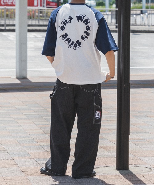 kutir（クティール）の「サガラサークルロゴラグランT（Tシャツ/カットソー・メンズ・ブラック/レッド系/ネイビー系/ホワイト/ブラック系・MEDIUM/LARGE）」の8枚目の写真