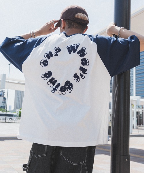 kutir（クティール）の「サガラサークルロゴラグランT（Tシャツ/カットソー・メンズ・ブラック/レッド系/ネイビー系/ホワイト/ブラック系・MEDIUM/LARGE）」の6枚目の写真