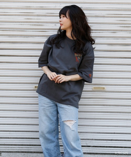Tom&Jerry(トムアンドジェリー)の「【公式】トムとジェリー 天竺ピグメント風半袖Tシャツ(メンズ)(Tシャツ/カットソー・メンズ・C/A/B/D・M/L)」の11枚目の写真