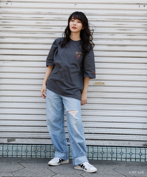 Tom&Jerry(トムアンドジェリー)の「【公式】トムとジェリー 天竺ピグメント風半袖Tシャツ(メンズ)(Tシャツ/カットソー・メンズ・C/A/B/D・M/L)」の12枚目の写真