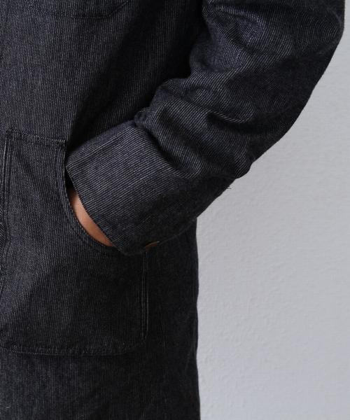 coen(コーエン)の「SMITH別注ピケショップコート(その他アウター・メンズ・ブラック/コバルトブルー・SMALL/MEDIUM/LARGE/X-LARGE)」の6枚目の写真