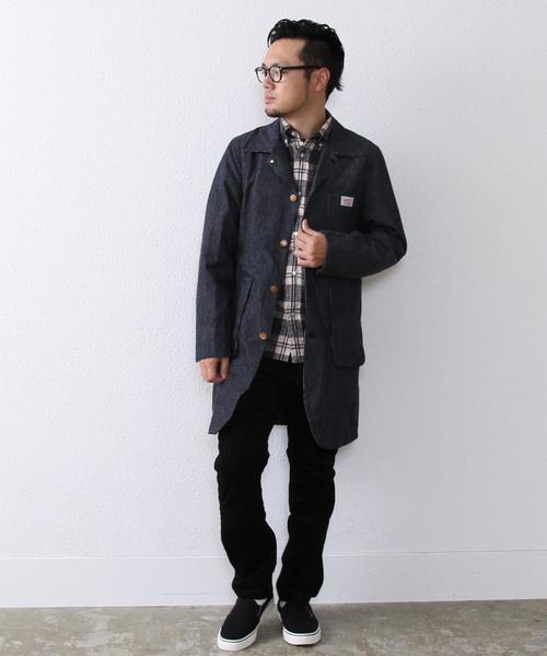 coen(コーエン)の「SMITH別注ピケショップコート(その他アウター・メンズ・ブラック/コバルトブルー・SMALL/MEDIUM/LARGE/X-LARGE)」の9枚目の写真