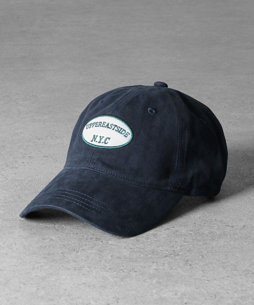 ZIP FIVE（ジップファイブ）の「NYCオーバルロゴ バックベルト付き コットン キャップ（キャップ・レディース・ブラック/アイボリー/ネイビー/ブラウン・FREE）」の4枚目の写真