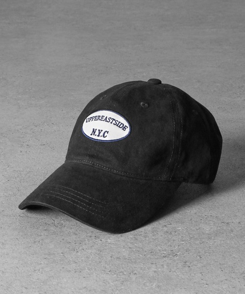 ZIP FIVE（ジップファイブ）の「NYCオーバルロゴ バックベルト付き コットン キャップ（キャップ・レディース・ブラック/アイボリー/ネイビー/ブラウン・FREE）」の3枚目の写真