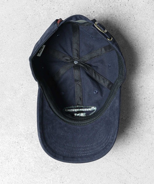 ZIP FIVE（ジップファイブ）の「NYCオーバルロゴ バックベルト付き コットン キャップ（キャップ・レディース・ブラック/アイボリー/ネイビー/ブラウン・FREE）」の8枚目の写真