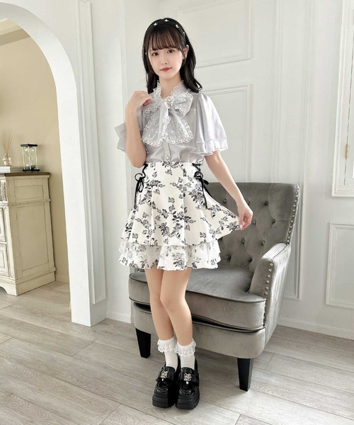 【セール】レーシーティアードミニスカート（スカート）｜couture BY ROJITA（クチュールバイロジータ）