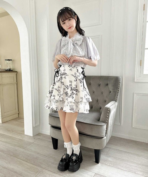 【セール】レーシーティアードミニスカート（スカート）｜couture BY ROJITA（クチュールバイロジータ）