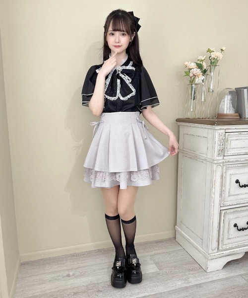 【セール】レーシーティアードミニスカート（スカート）｜couture BY ROJITA（クチュールバイロジータ）