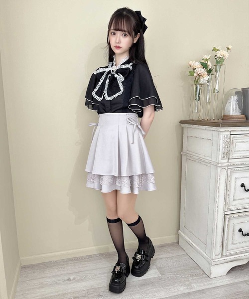 【セール】レーシーティアードミニスカート（スカート）｜couture BY ROJITA（クチュールバイロジータ）