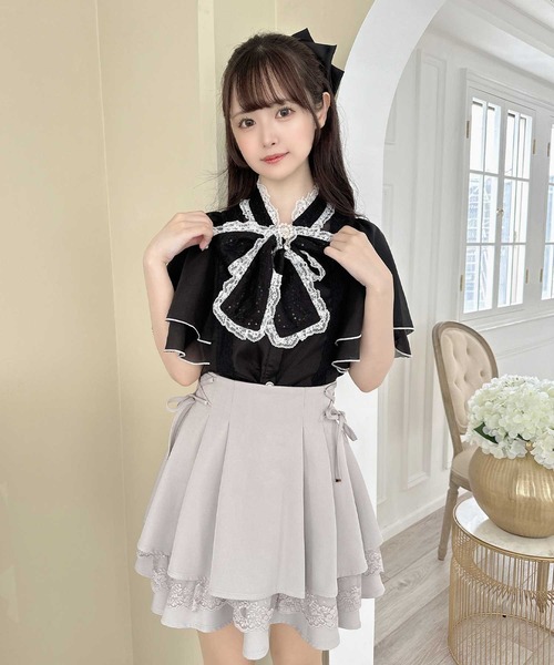 【セール】レーシーティアードミニスカート（スカート）｜couture BY ROJITA（クチュールバイロジータ）