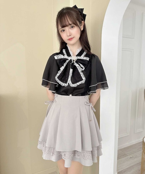 【セール】レーシーティアードミニスカート（スカート）｜couture BY ROJITA（クチュールバイロジータ）