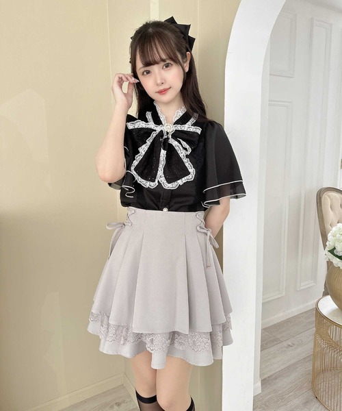 【セール】レーシーティアードミニスカート（スカート）｜couture BY ROJITA（クチュールバイロジータ）