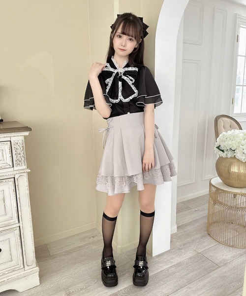 【セール】レーシーティアードミニスカート（スカート）｜couture BY ROJITA（クチュールバイロジータ）