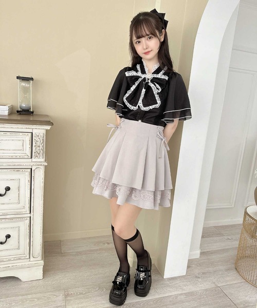 【セール】レーシーティアードミニスカート（スカート）｜couture BY ROJITA（クチュールバイロジータ）