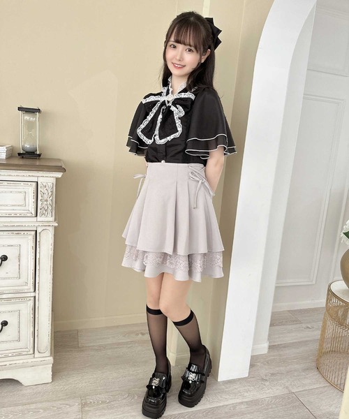 【セール】レーシーティアードミニスカート（スカート）｜couture BY ROJITA（クチュールバイロジータ）