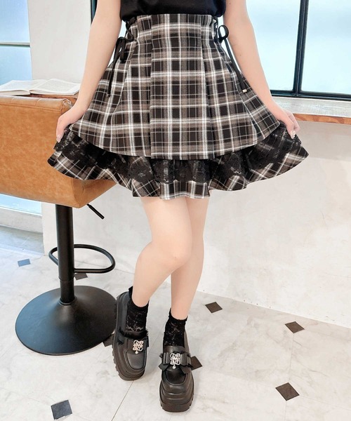 【セール】レーシーティアードミニスカート（スカート）｜couture BY ROJITA（クチュールバイロジータ）