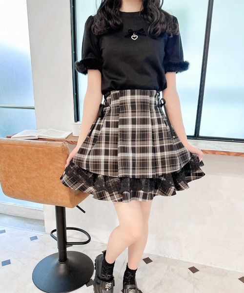 【セール】レーシーティアードミニスカート（スカート）｜couture BY ROJITA（クチュールバイロジータ）