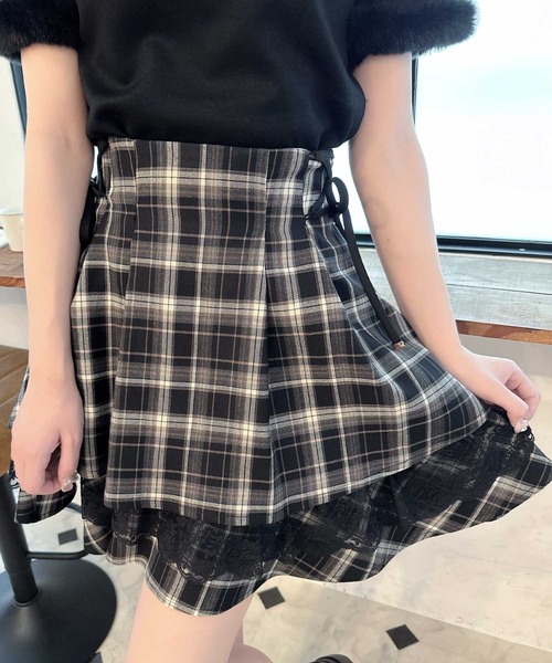 【セール】レーシーティアードミニスカート（スカート）｜couture BY ROJITA（クチュールバイロジータ）