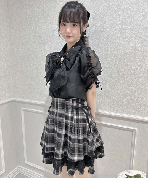 【セール】レーシーティアードミニスカート（スカート）｜couture BY ROJITA（クチュールバイロジータ）