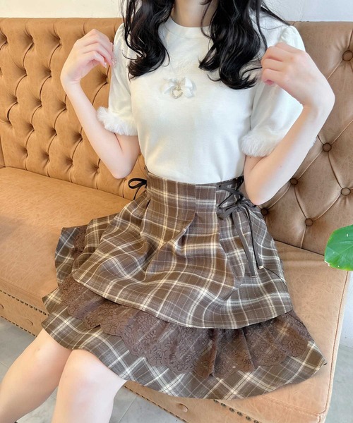 【セール】レーシーティアードミニスカート（スカート）｜couture BY ROJITA（クチュールバイロジータ）