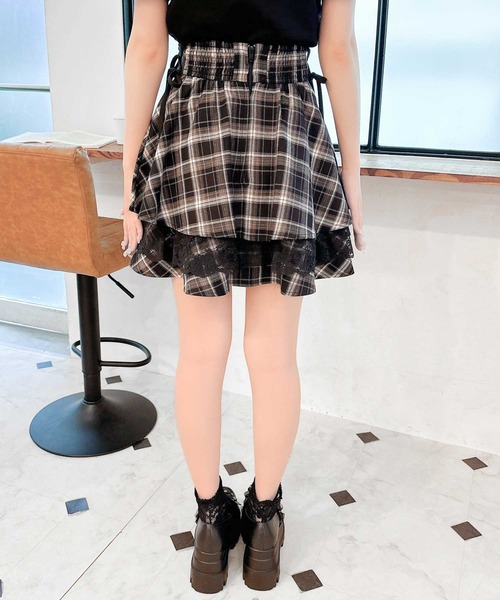 【セール】レーシーティアードミニスカート（スカート）｜couture BY ROJITA（クチュールバイロジータ）