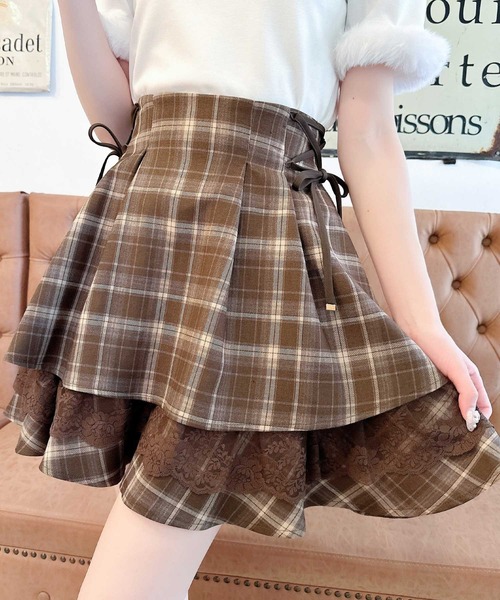 【セール】レーシーティアードミニスカート（スカート）｜couture BY ROJITA（クチュールバイロジータ）