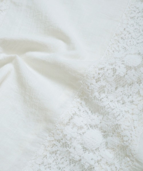 Crisp（クリスプ）の「サイドラインレースブラウス（シャツ/ブラウス・レディース・ブラック/アイボリー・FREE）」の13枚目の写真