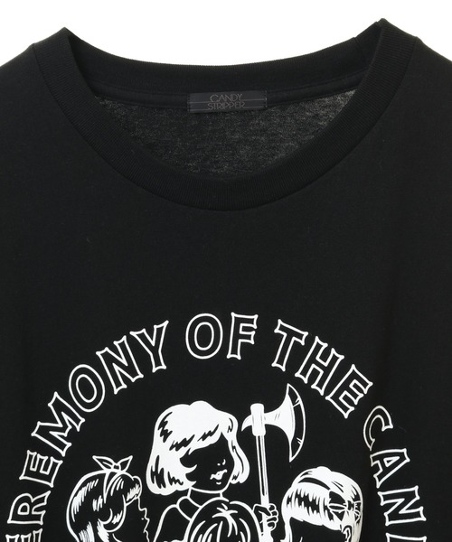 Candy Stripper（キャンディストリッパー）の「CEREMONY OF THE CANDY L/S Tシャツ（Tシャツ/カットソー・レディース・オフホワイト/ブラック・2）」の9枚目の写真