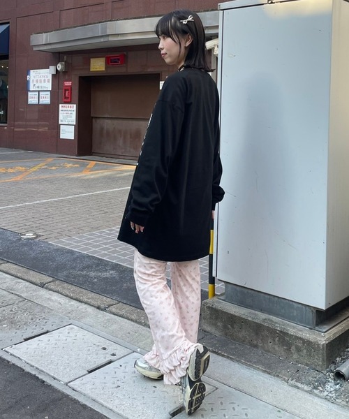 Candy Stripper（キャンディストリッパー）の「CEREMONY OF THE CANDY L/S Tシャツ（Tシャツ/カットソー・レディース・オフホワイト/ブラック・2）」の6枚目の写真