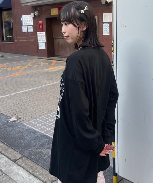 Candy Stripper（キャンディストリッパー）の「CEREMONY OF THE CANDY L/S Tシャツ（Tシャツ/カットソー・レディース・オフホワイト/ブラック・2）」の4枚目の写真