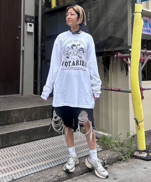 Candy Stripper（キャンディストリッパー）の「CEREMONY OF THE CANDY L/S Tシャツ（Tシャツ/カットソー・レディース・オフホワイト/ブラック・2）」の17枚目の写真