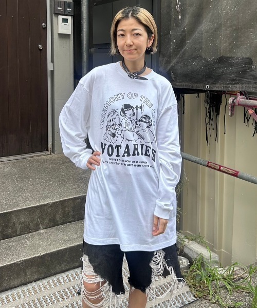 Candy Stripper（キャンディストリッパー）の「CEREMONY OF THE CANDY L/S Tシャツ（Tシャツ/カットソー・レディース・オフホワイト/ブラック・2）」の15枚目の写真