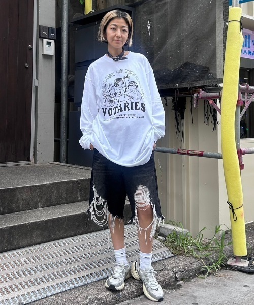 Candy Stripper（キャンディストリッパー）の「CEREMONY OF THE CANDY L/S Tシャツ（Tシャツ/カットソー・レディース・オフホワイト/ブラック・2）」の18枚目の写真