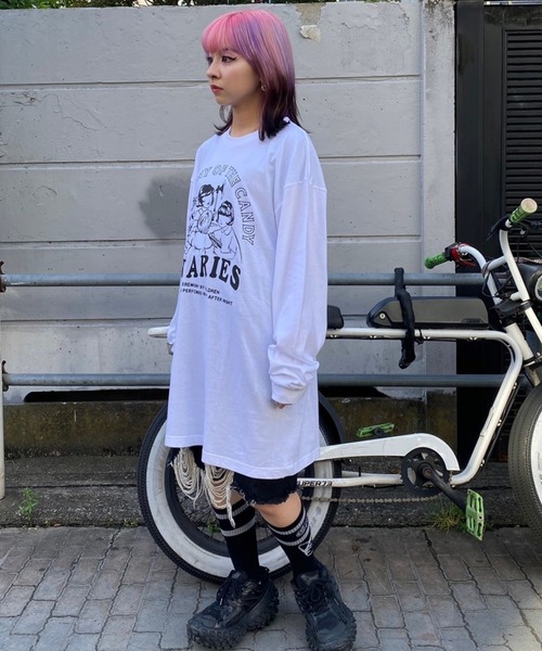 Candy Stripper（キャンディストリッパー）の「CEREMONY OF THE CANDY L/S Tシャツ（Tシャツ/カットソー・レディース・オフホワイト/ブラック・2）」の22枚目の写真