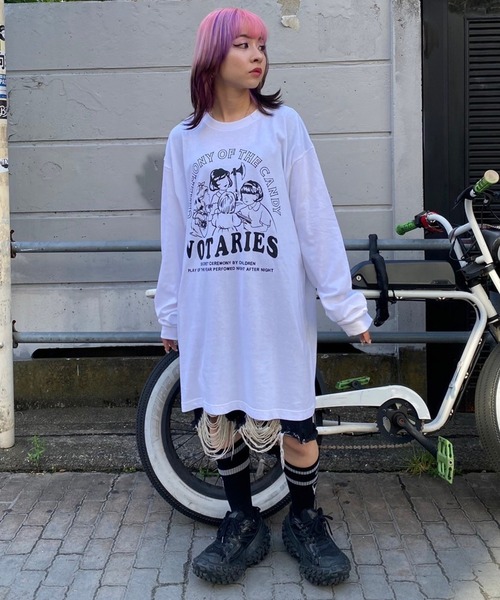 Candy Stripper（キャンディストリッパー）の「CEREMONY OF THE CANDY L/S Tシャツ（Tシャツ/カットソー・レディース・オフホワイト/ブラック・2）」の21枚目の写真