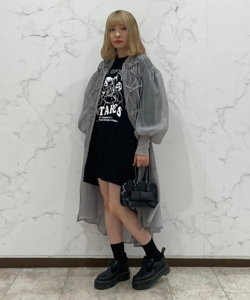 Candy Stripper（キャンディストリッパー）の「CEREMONY OF THE CANDY L/S Tシャツ（Tシャツ/カットソー・レディース・オフホワイト/ブラック・2）」の14枚目の写真