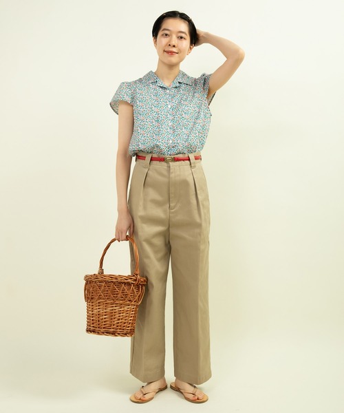 My Fav. CHILD WOMAN（マイファブチャイルドウーマン）の「ヴィンテージチノクロス センタープレスパンツ（チノパンツ・レディース・ベージュ系その他・38/36）」の14枚目の写真