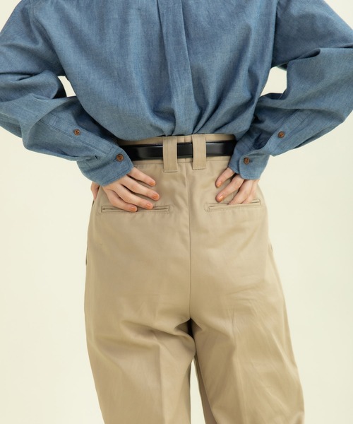 My Fav. CHILD WOMAN（マイファブチャイルドウーマン）の「ヴィンテージチノクロス センタープレスパンツ（チノパンツ・レディース・ベージュ系その他・38/36）」の19枚目の写真