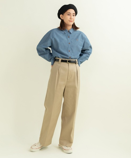 My Fav. CHILD WOMAN（マイファブチャイルドウーマン）の「ヴィンテージチノクロス センタープレスパンツ（チノパンツ・レディース・ベージュ系その他・38/36）」の20枚目の写真