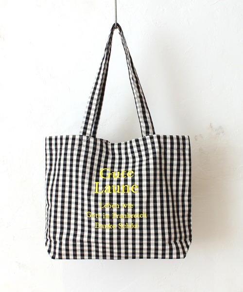 SETUP7(セットアップセブン)の「【SETUP7】ロゴ刺繍ラージトートバック SNBD ※(トートバッグ・レディース・アイボリー/ブラック/マルチ/その他2/その他3・FREE)」の5枚目の写真