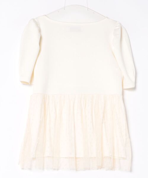 チュールレイヤード スカラップ カットソー le reve vaniller（Tシャツ/カットソー）｜le reve vaniller（ル レーヴ ヴァニレ）