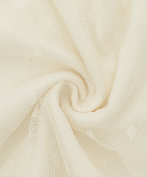 チュールレイヤード スカラップ カットソー le reve vaniller（Tシャツ/カットソー）｜le reve vaniller（ル レーヴ ヴァニレ）