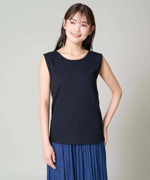 a.v.v(アーヴェヴェ)の「【前後2WAY】ベーシックタンクトップ(Tシャツ/カットソー・レディース・グレー系その他/ブラック/ホワイト・36/34/40/38/42)」の22枚目の写真