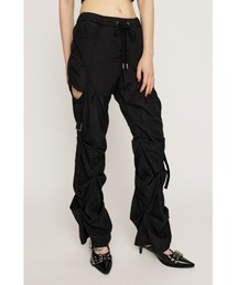 NYLON TUCK FLARE PT ナイロン タック フレア パンツ